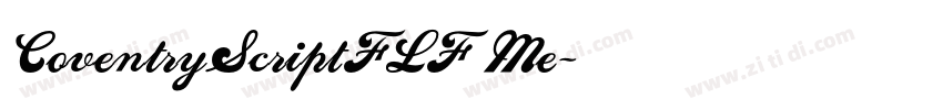 CoventryScriptFLF Me字体转换 CoventryScriptFLF Me字体转换